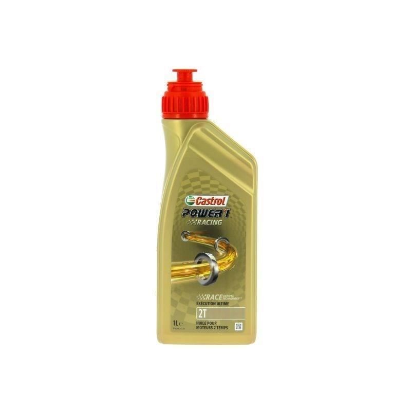 HUILE CASTROL 2T POWER1 RACING 1L  100% SYNTHESE
